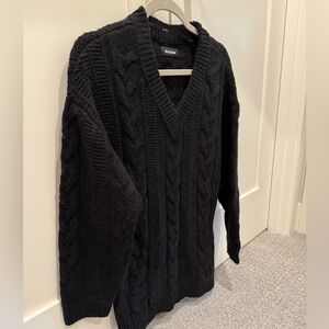 Like New NAADAM oversized Black Wool Cashmere Sweater